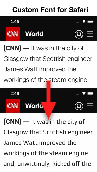 Any Font for Safari Screenshots