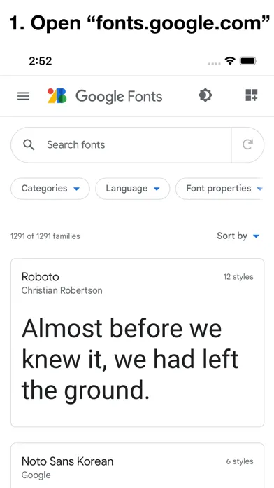 Any Font for Safari Screenshots