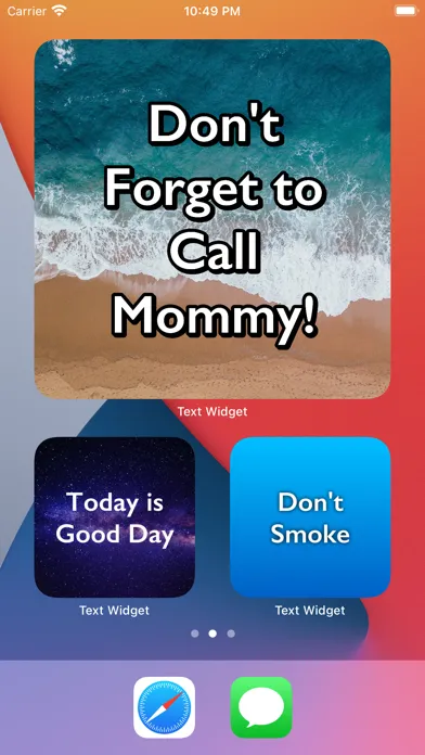 Text Widget on Home Screen应用截图