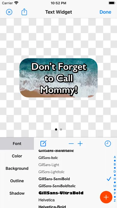 Text Widget on Home Screen应用截图