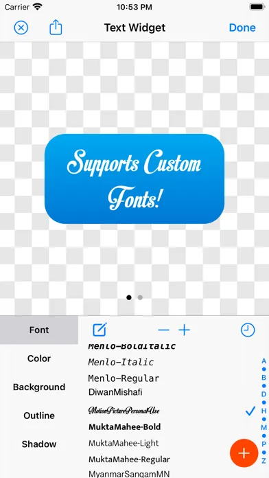 Text Widget on Home Screen应用截图