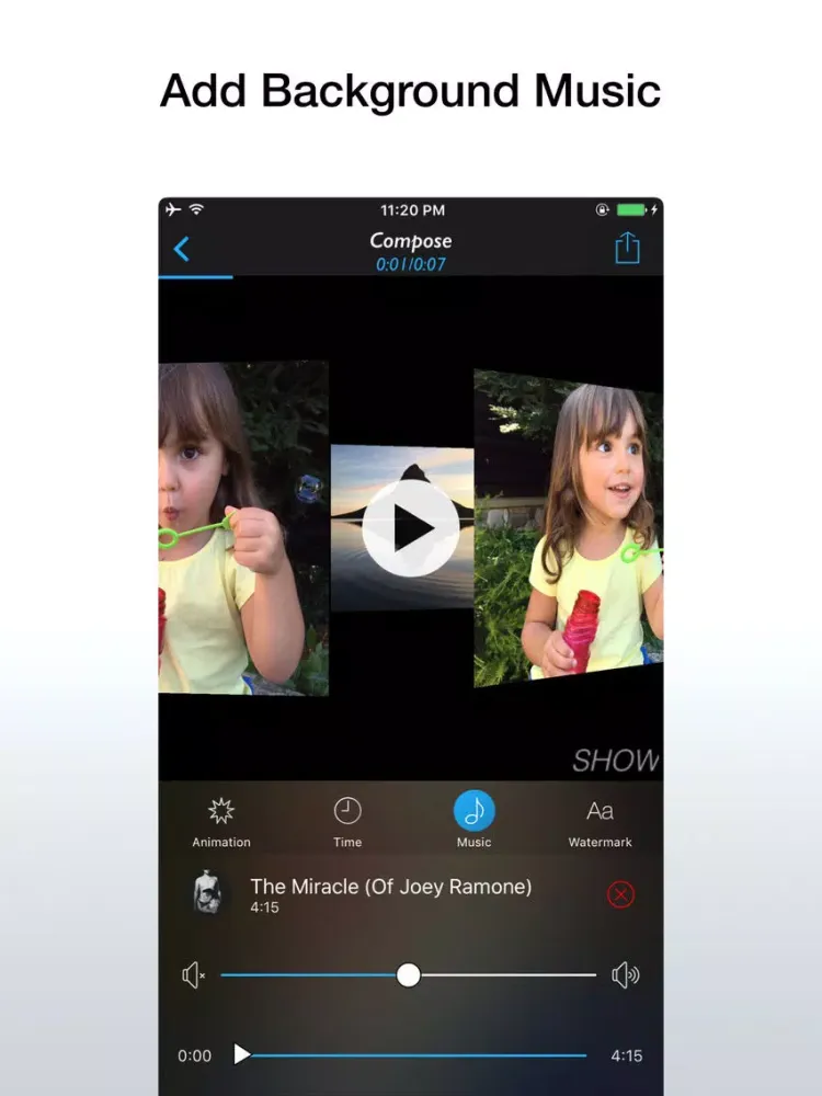Animated Show - Unique Slideshow Maker iPad 应用截图