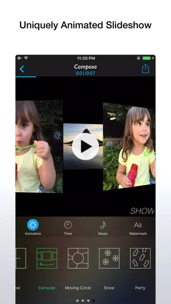 Animated Show - Unique Slideshow Maker应用截图