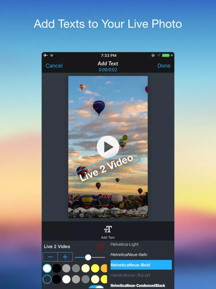 Live 2 Video - Convert Live Photo to Video iPad  স্ক্রিনশট