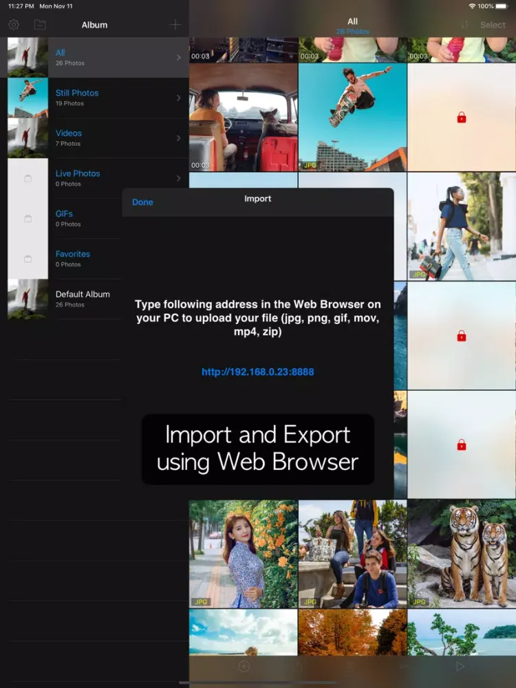 ภาพหน้าจอของ Lock Photo - Hide Photo iPad 