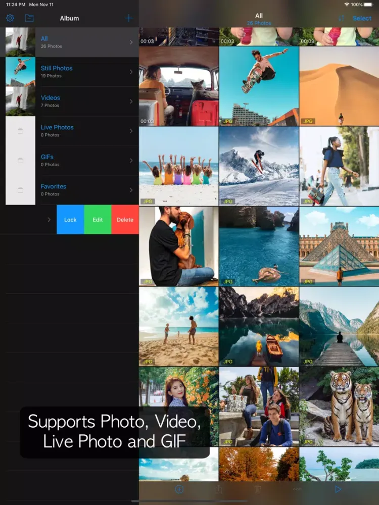 ภาพหน้าจอของ Lock Photo - Hide Photo iPad 