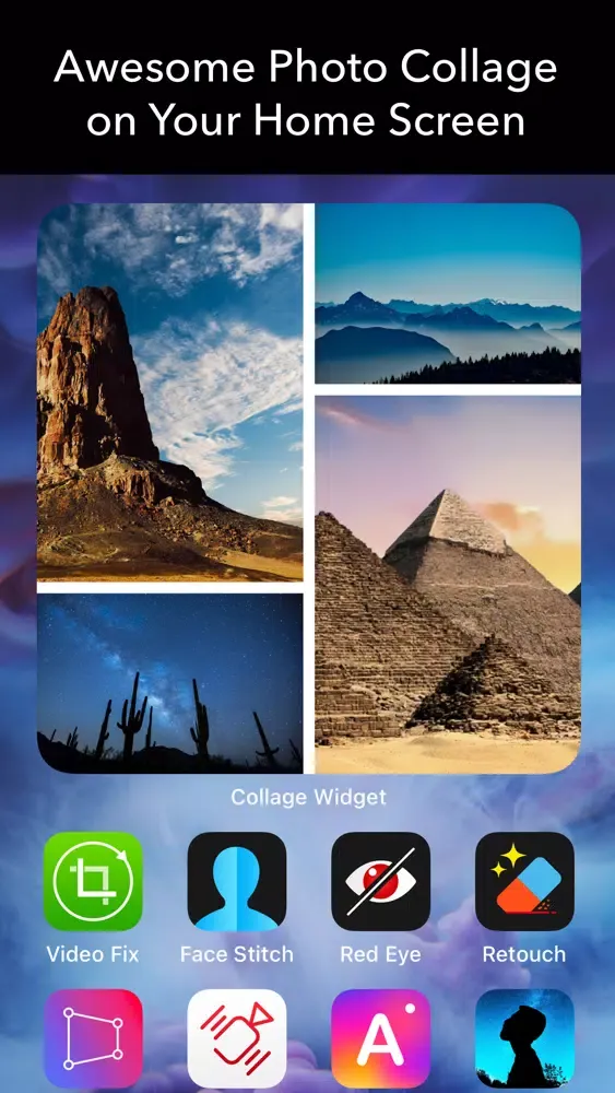 Tangkapan layar Collage Widget on Home Screen