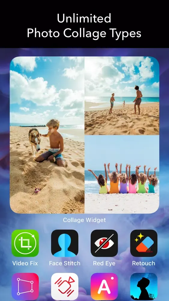 Tangkapan layar Collage Widget on Home Screen