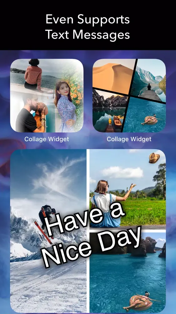 Tangkapan layar Collage Widget on Home Screen