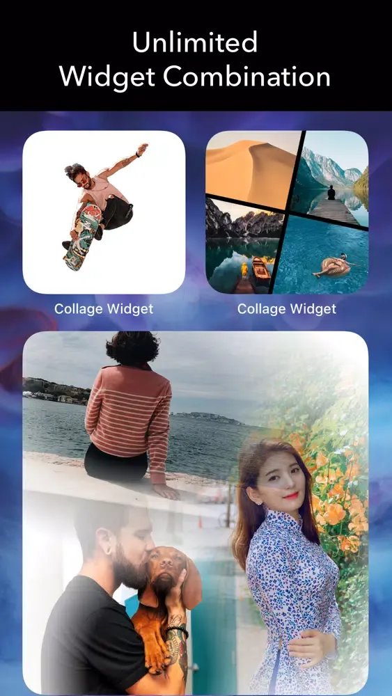 Tangkapan layar Collage Widget on Home Screen