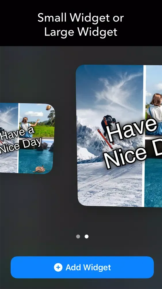 Tangkapan layar Collage Widget on Home Screen