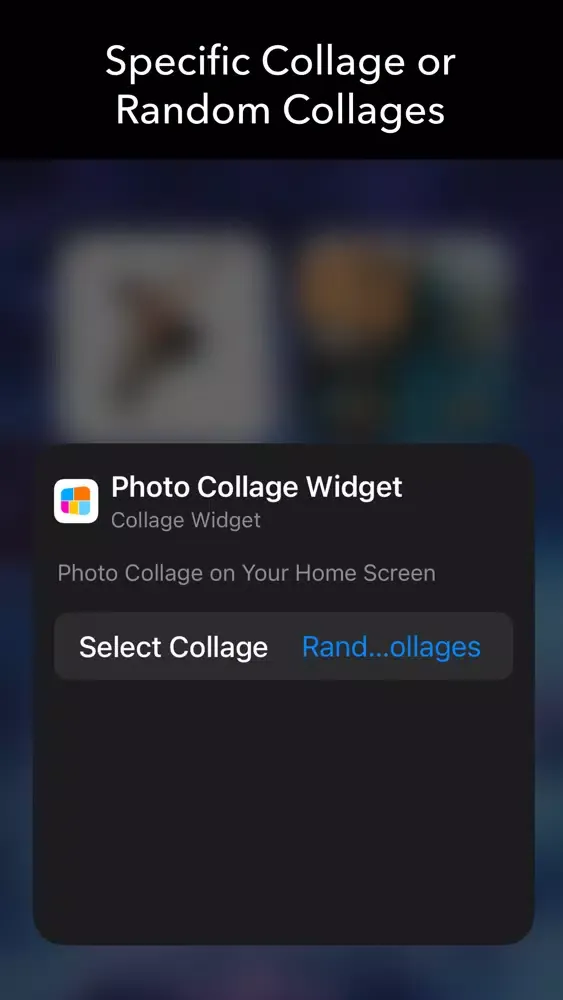 Tangkapan layar Collage Widget on Home Screen