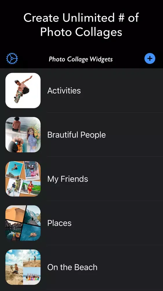 Tangkapan layar Collage Widget on Home Screen