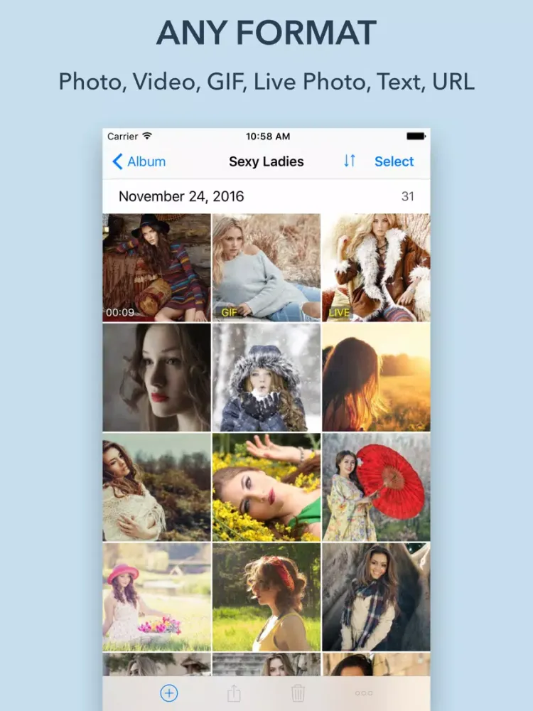 Скриншоты Secret Photo Vault - Hide Photos, Videos, GIFs iPad 