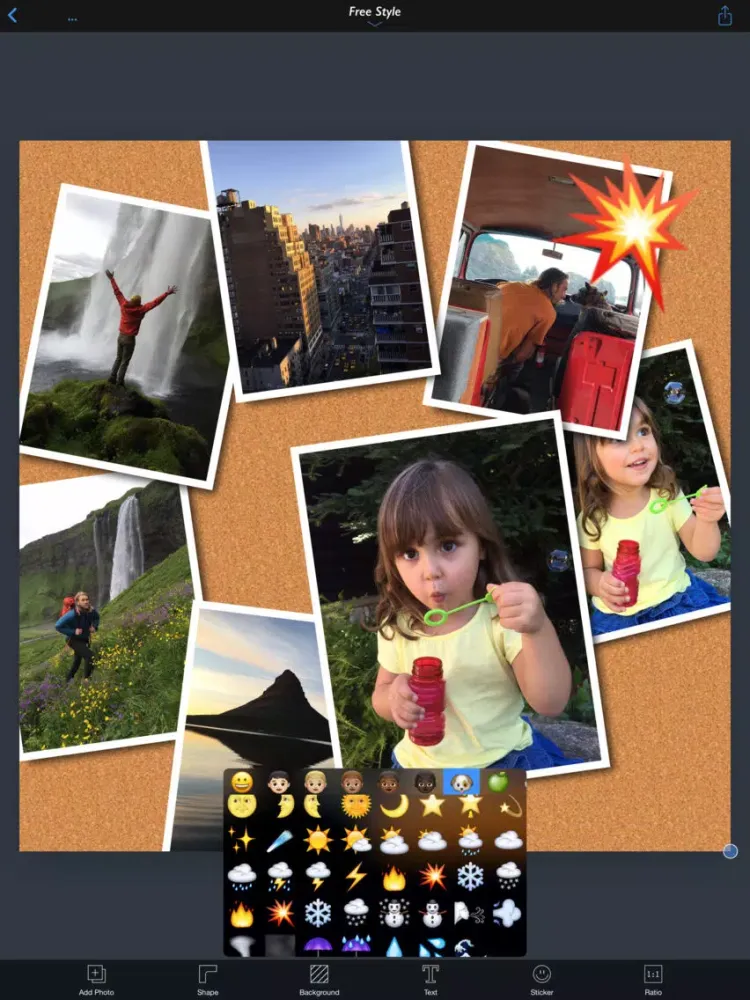 PolyFrame - All In One Collage Maker iPad 應用截圖