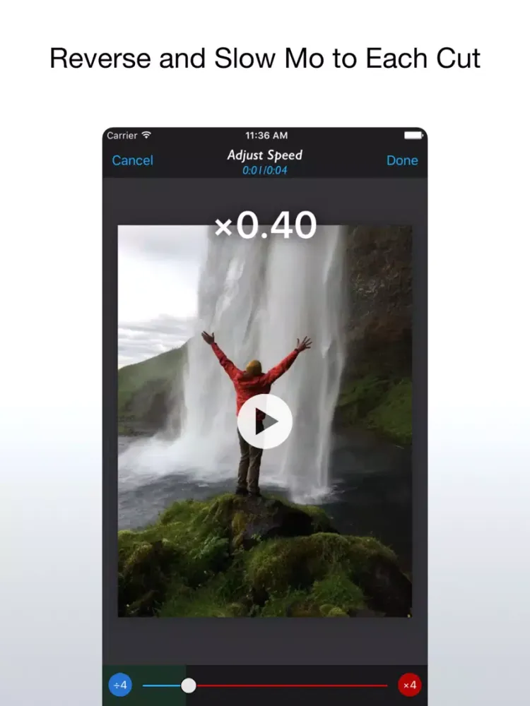 Reverse Slow - Video, Live Photo, Gif Editor iPad  Screenshots