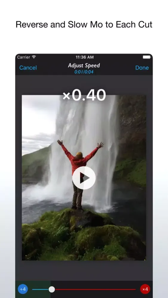 Reverse Slow - Video, Live Photo, Gif Editor Screenshots