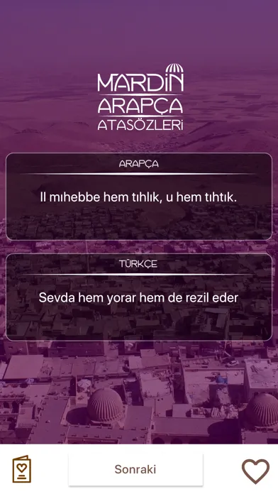 Mardin Arapça Atasözleri Ekran Görüntüleri