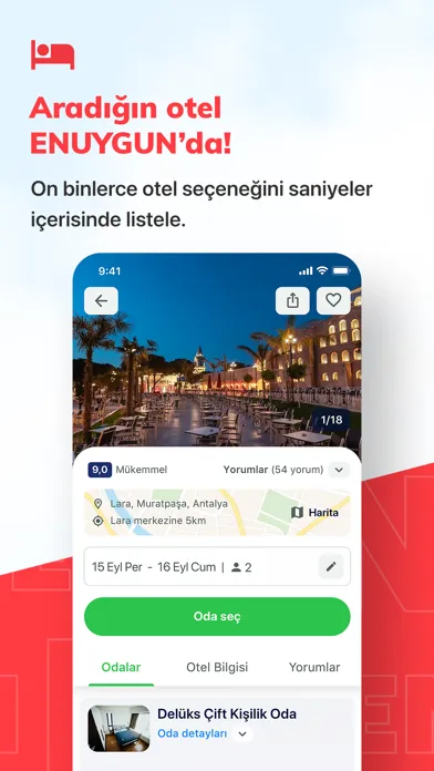 Capturas de tela do ENUYGUN: Uçak Otel Otobüs Araç