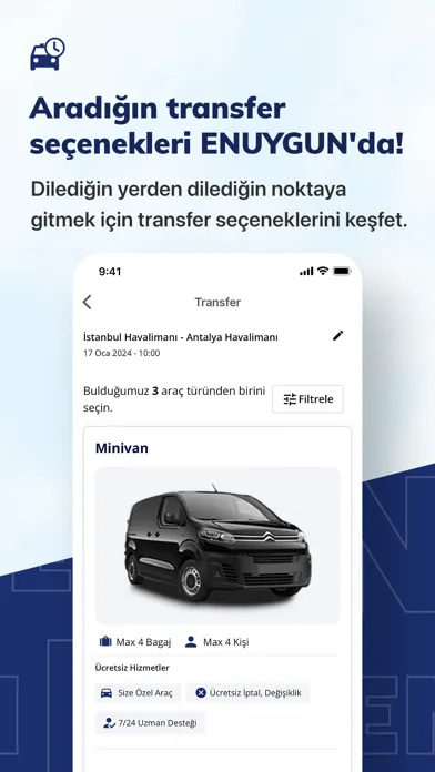 Capturas de tela do ENUYGUN: Uçak Otel Otobüs Araç