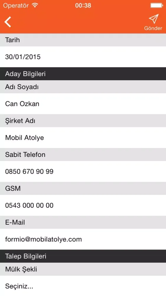 Zrzuty ekranu Formio - Mobil Form Doldurma ve Saha Ekibi Yönetimi