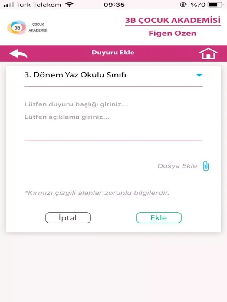 Capturas de pantalla de 3B Çocuk Akademi iPad 