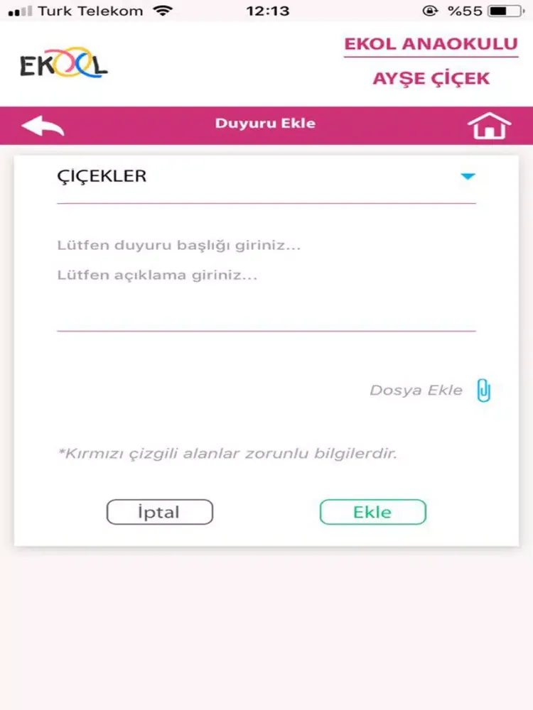 Captures d'écran de Ekol Anaokulu iPad 