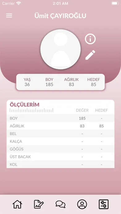 Zehra Ziya ile Online Diyet Ekran Görüntüleri