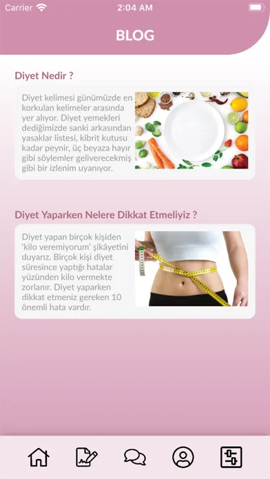 Zehra Ziya ile Online Diyet Ekran Görüntüleri
