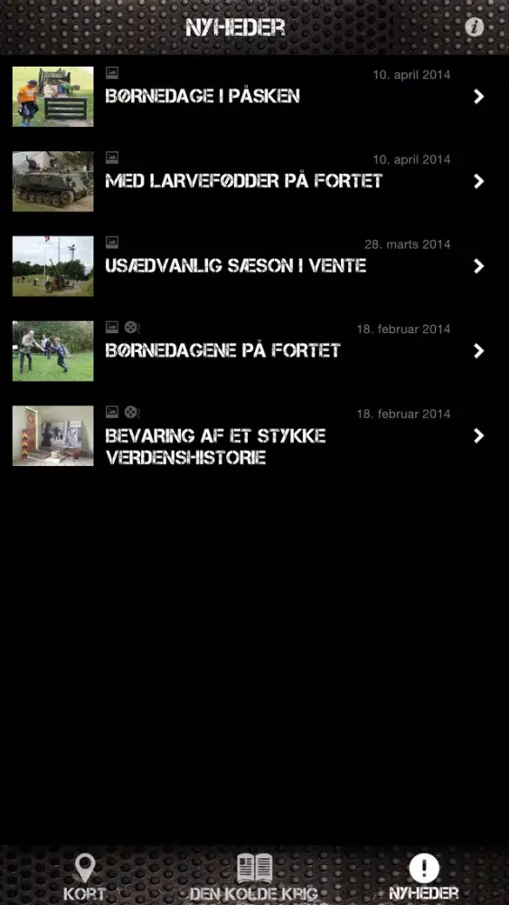 Capturas de tela do Koldkrigsmuseum Langelandsfort