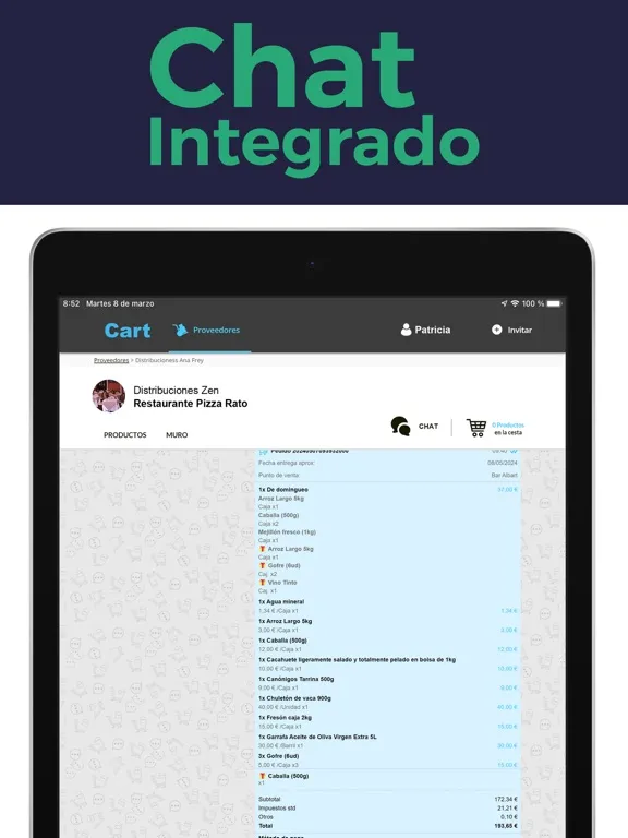 Cart iPad Screenshots