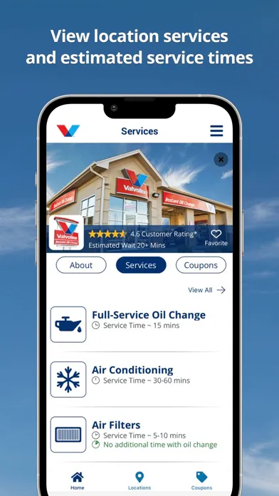 Captures d'écran de Valvoline Instant Oil Change