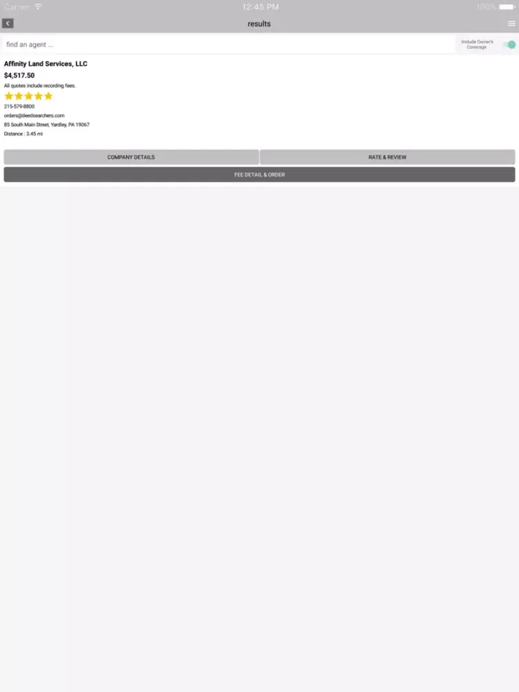 Screenshot di Affinity Land Services iPad 