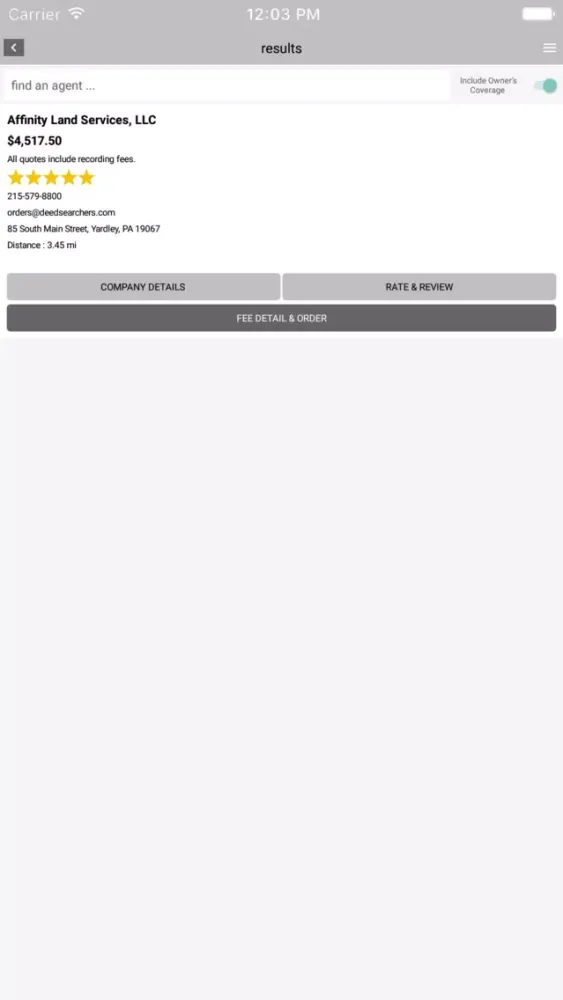 Screenshot di Affinity Land Services