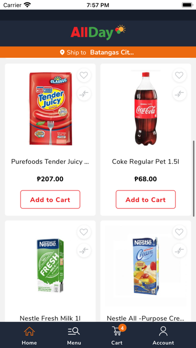 Tangkapan skrin AllDay Supermarket