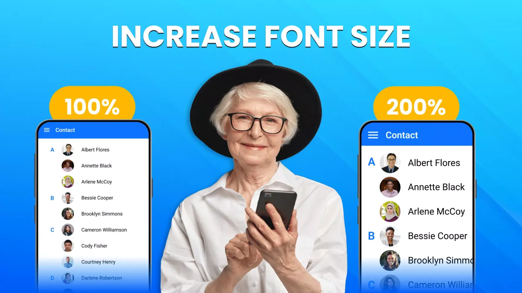 Big Font Screenshots