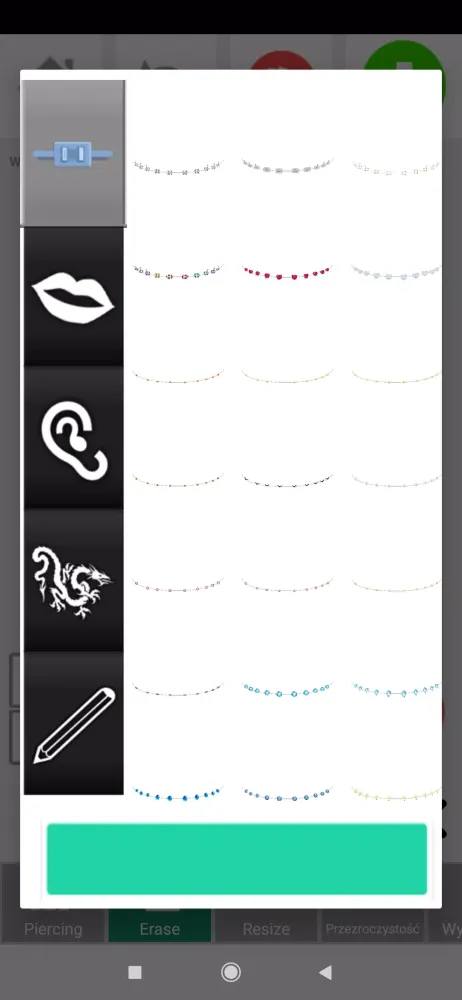 Capturas de pantalla de Braces on teeth: Photo editor