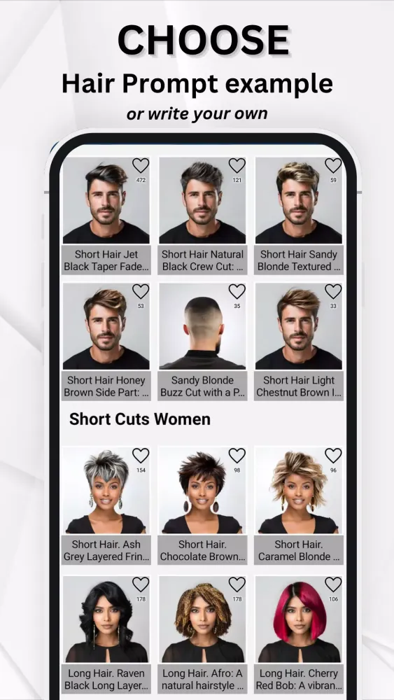 Try Hairstyles-AI Change Color スクリーンショット