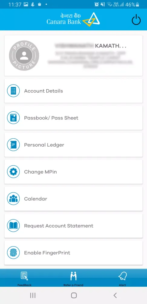 Canara e-Passbook 스크린샷