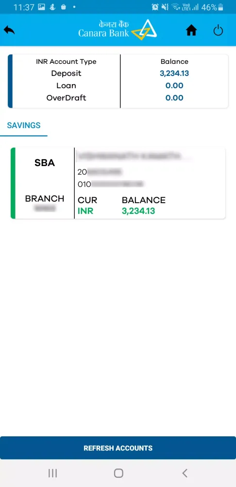 Canara e-Passbook 스크린샷