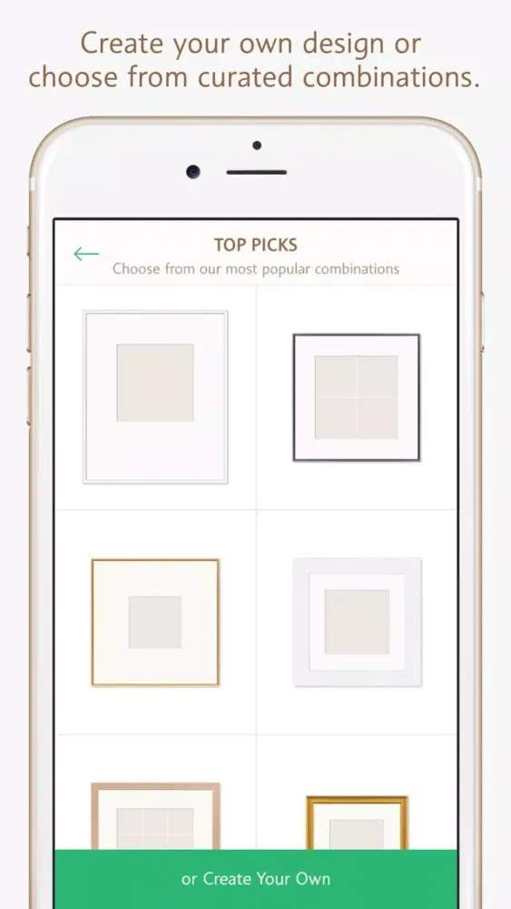Screenshot di Framafoto: Photos & Art Framed