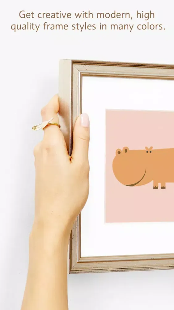 Screenshot di Framafoto: Photos & Art Framed