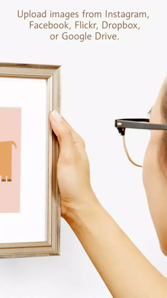 Screenshot di Framafoto: Photos & Art Framed