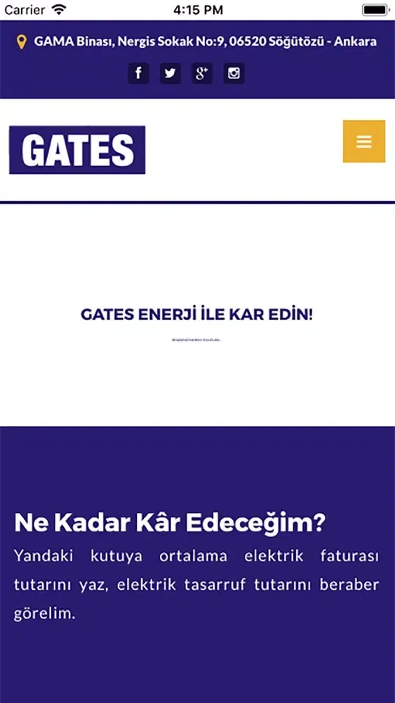 Gates enerji スクリーンショット