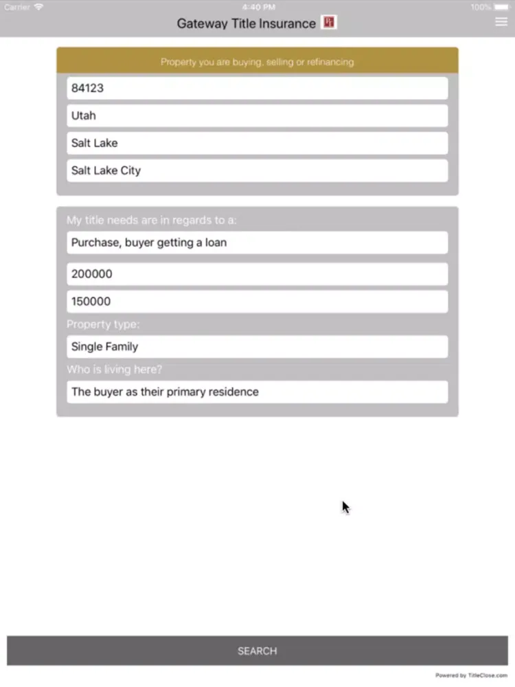 Gateway Title Insurance iPad 应用截图