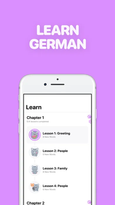 Ảnh chụp màn hình của Learn German - LingoCat