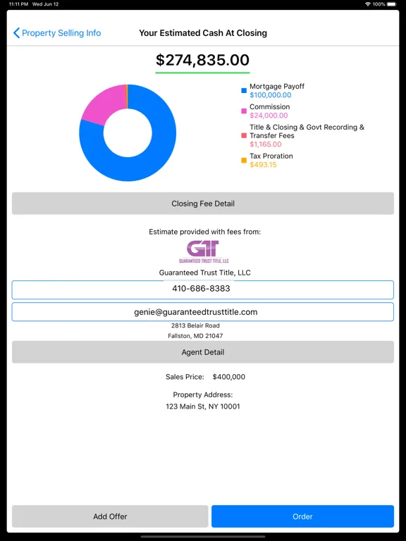 Guaranteed Trust Title iPad 應用截圖