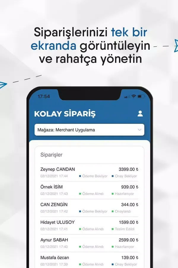 Скриншоты Kolay Sipariş