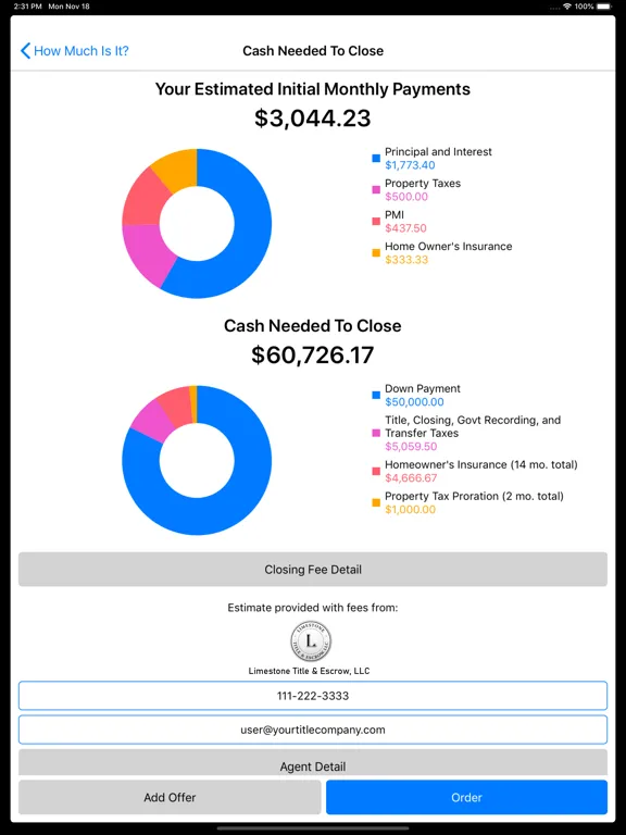 Limestone Title & Escrow iPad  Screenshots