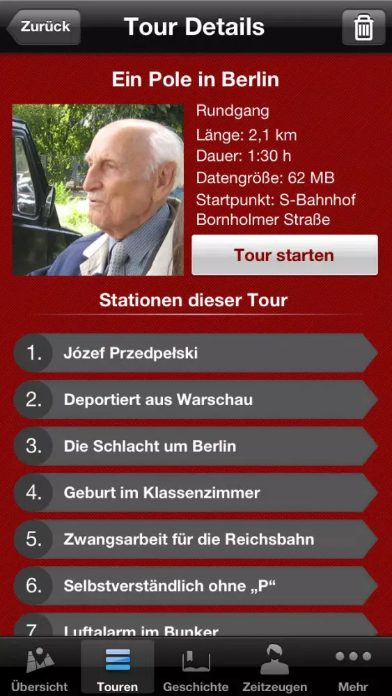 Forced Labour. The Testimony App by Berlin History Workshop Screenshots